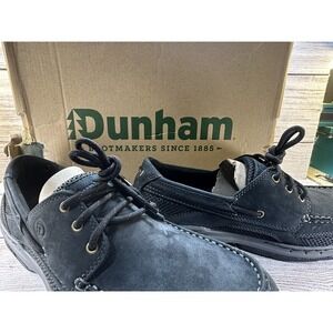 Dunham Men's Captain Black Boat Shoes MCN410BK Size 8 - TRIED ON ONLY